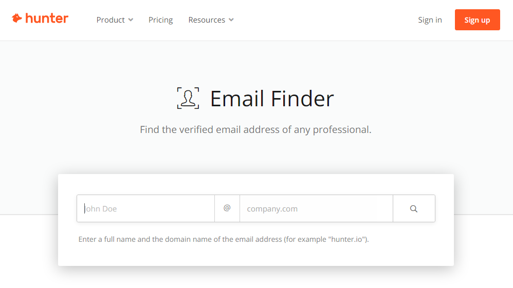 hunter-email-finder